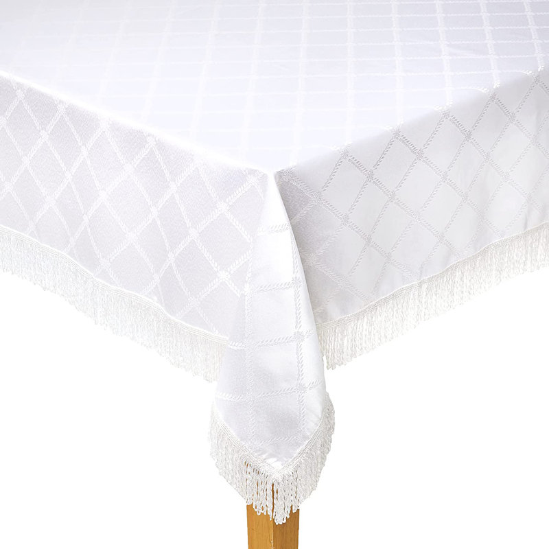 Astoria Grand Bedford Geometric Polyester Tablecloth Wayfair